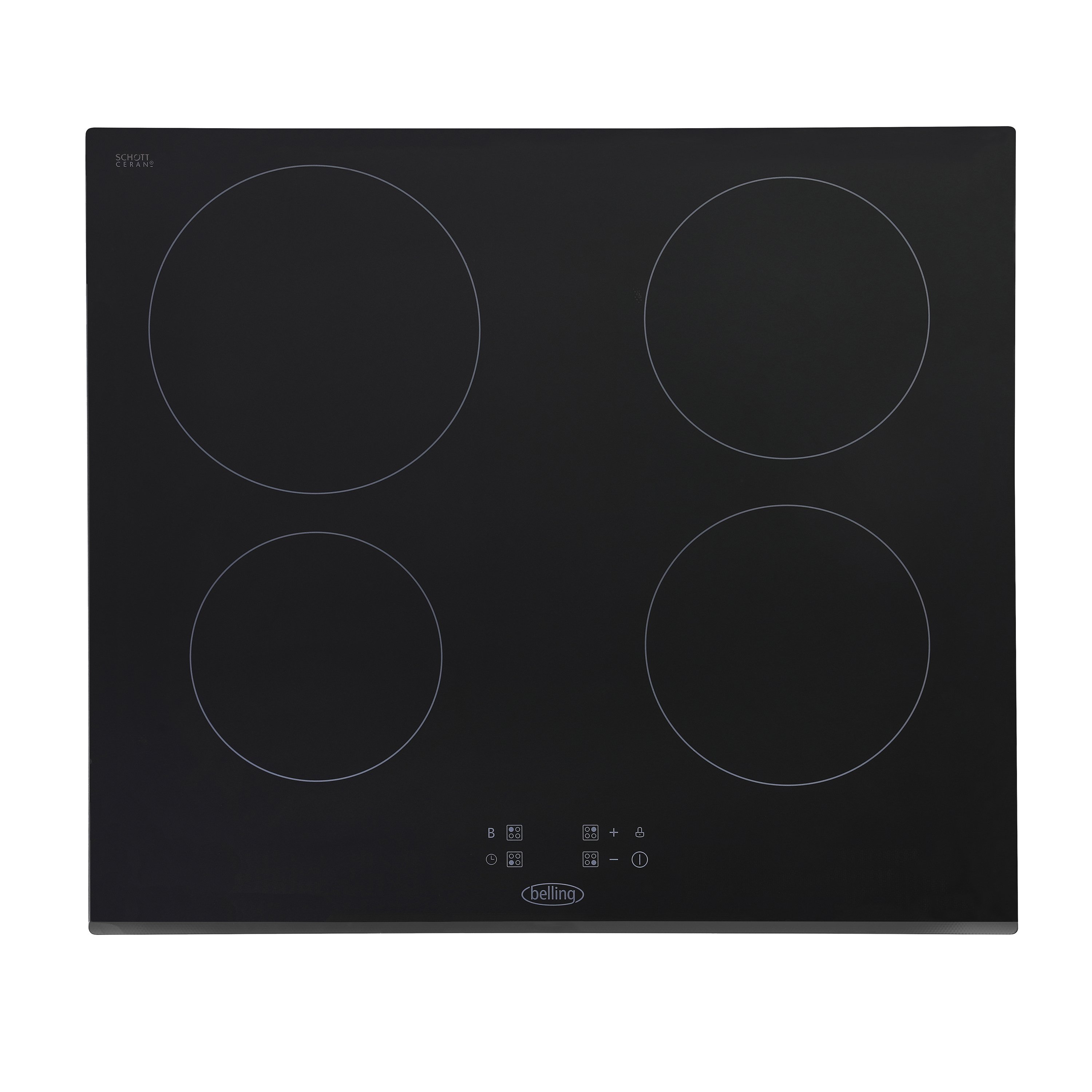 60cm touch control induction hob with nine power levels, timer, child lock & pan detection
