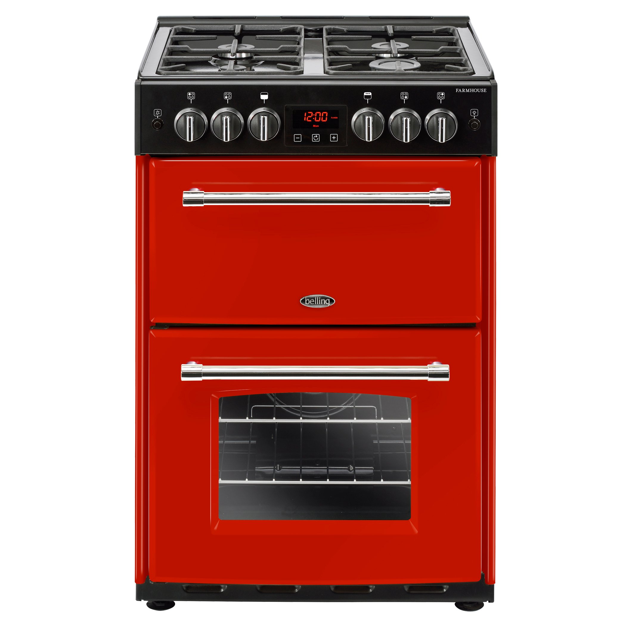 60cm Gas Range Cooker With A 4 Burner Gas Hob, Conventional Gas Oven & Electric Grill and Conventional Gas Main Oven