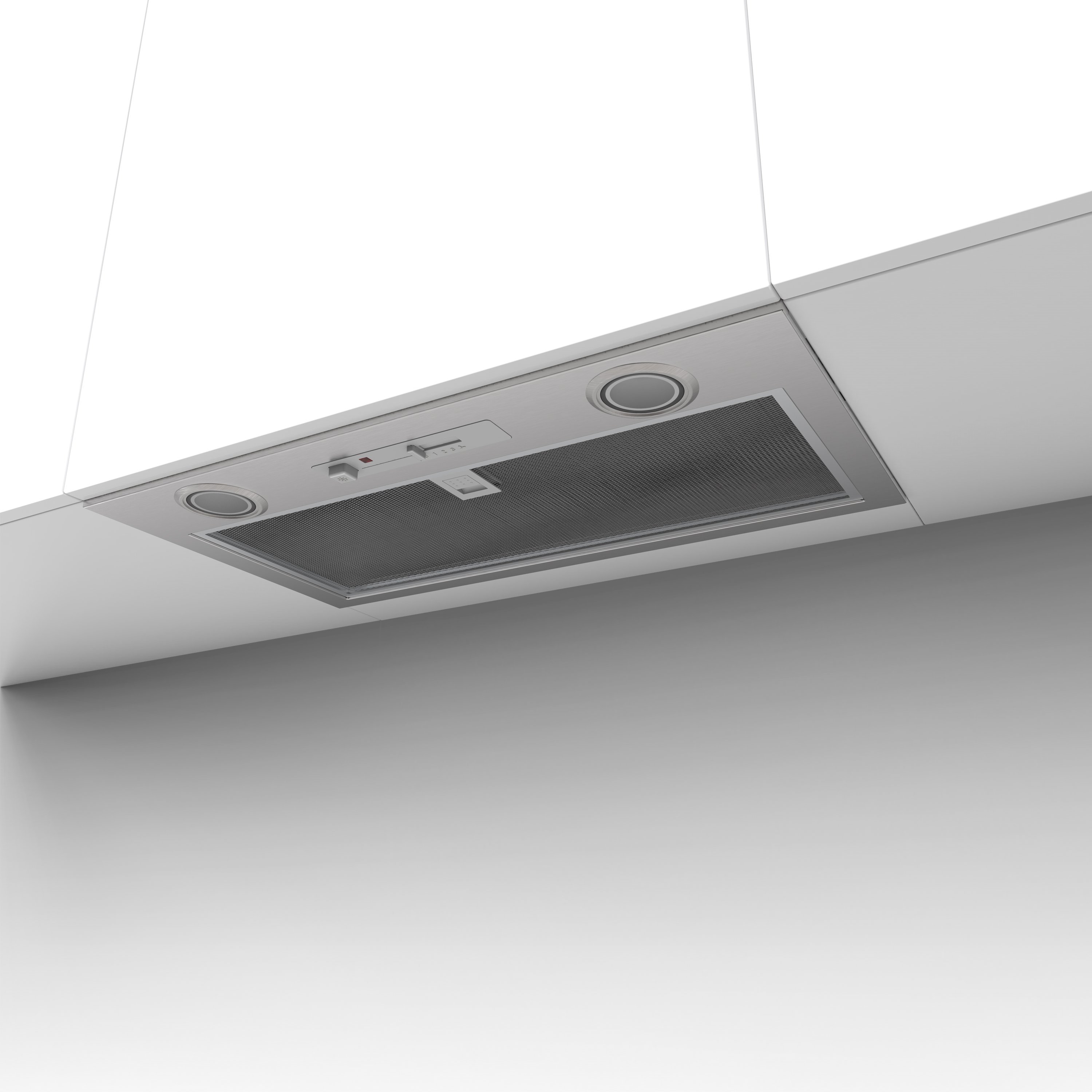 52cm Canopy hood with 3 fan speeds, 2 LED lights, washable grease filter and slider controls