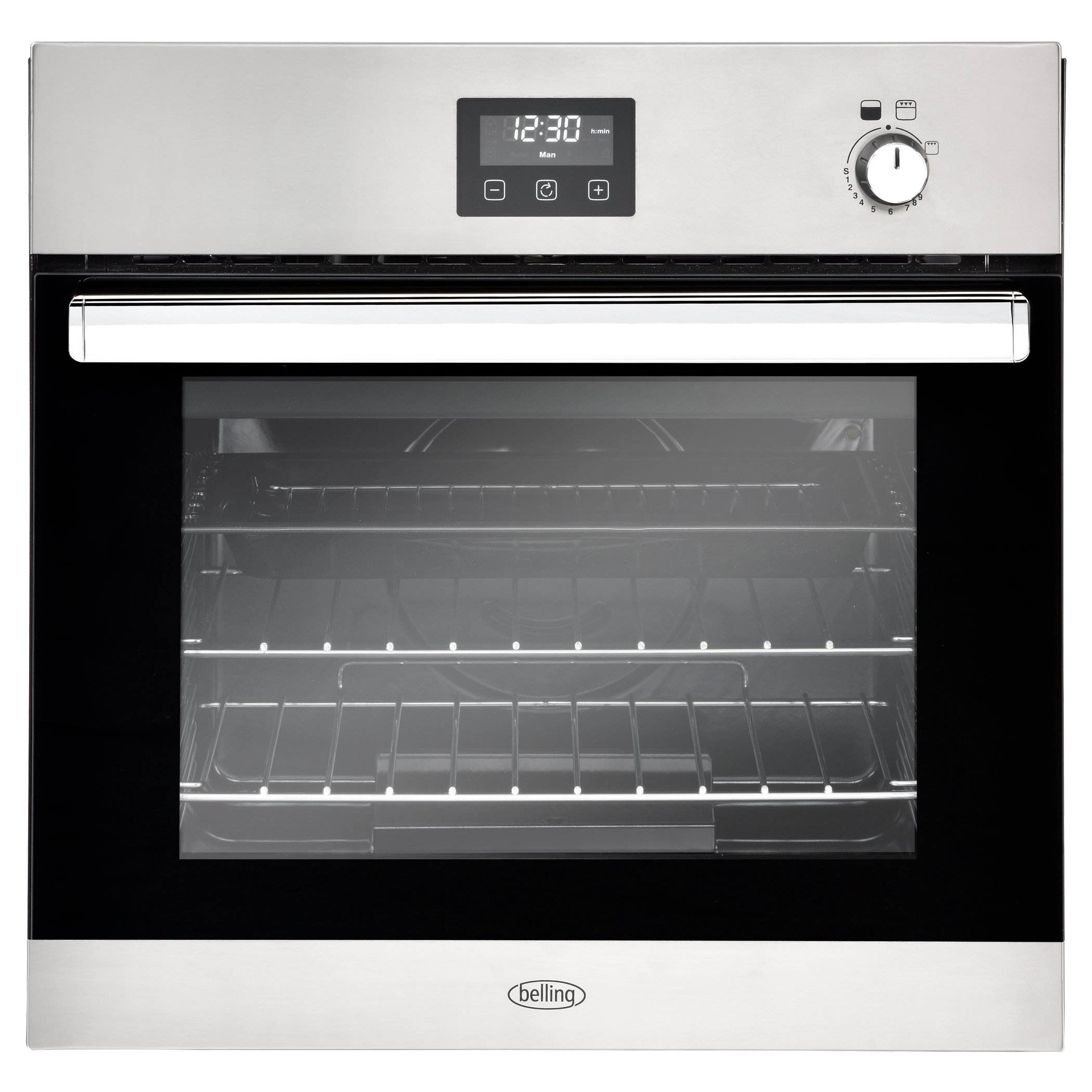 60cm built-in gas oven with 69L gross capacity and easy clean enamel. Additional features include cook to off timer, fixed rate grill and slow cook. A energy rating.
