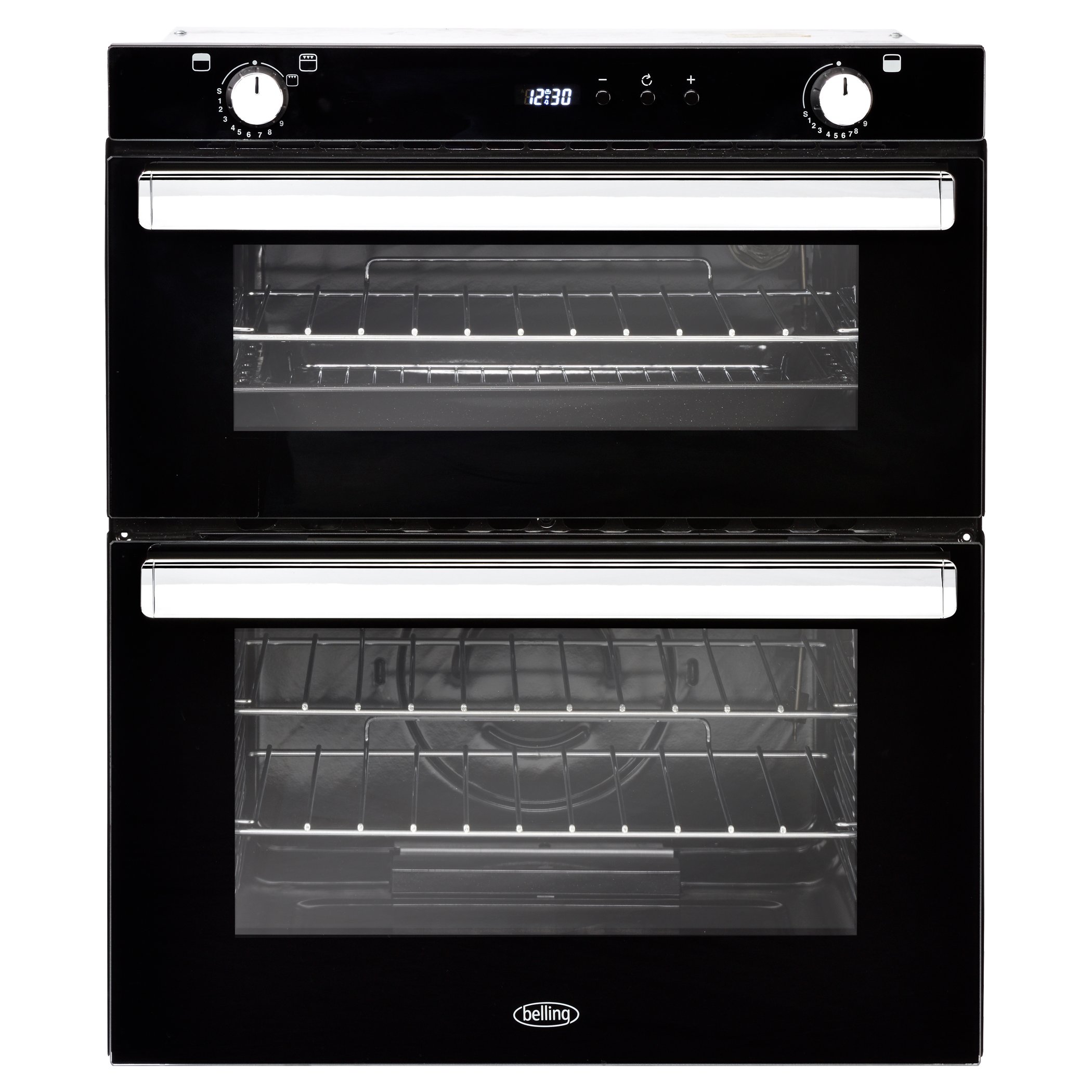 70cm built under gas oven with 39L top oven and 59L gross main oven capacity and Easy-clean enamel. Additional features include cook to off timer, fixed rate grill and slow cook. A energy rating.